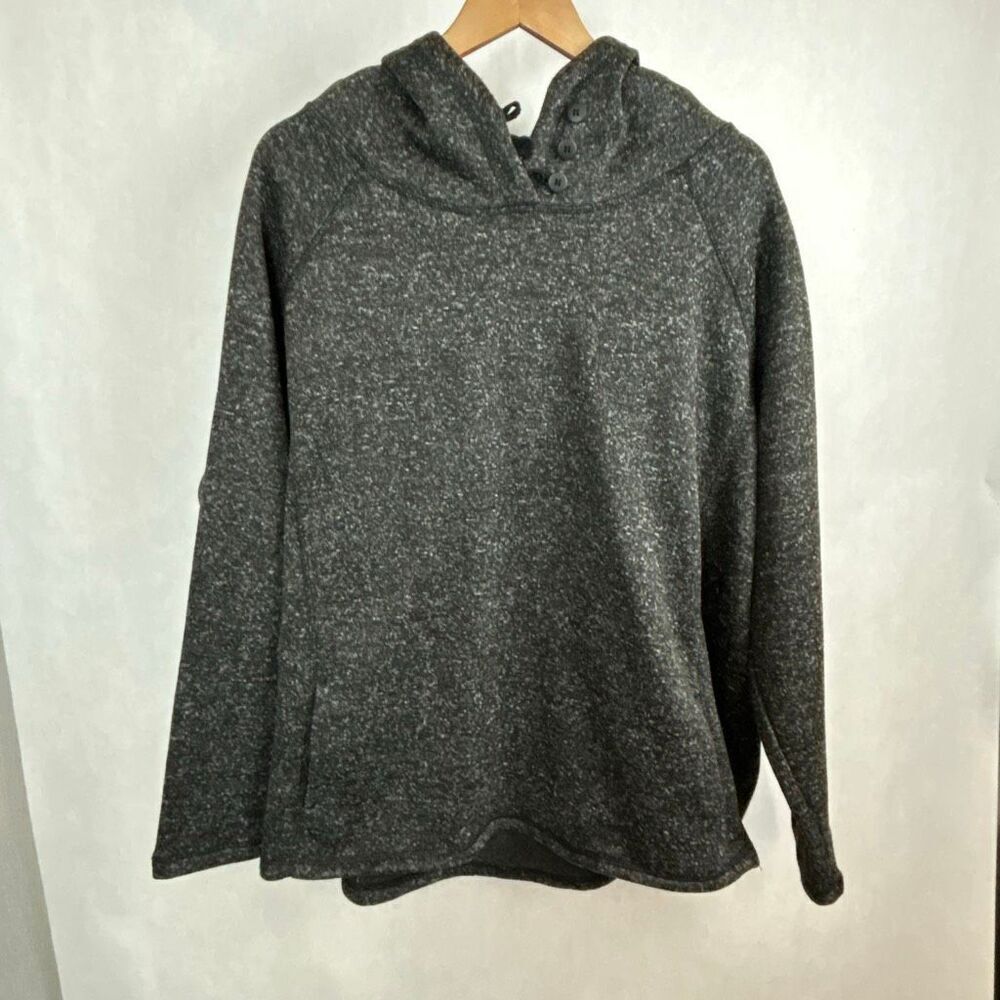 Victory Outfitters Ladies Heather Fleece Knitted Hoodie Pullover Sz 3XL Gray